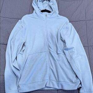 Light blue Zip-Up Hoodie